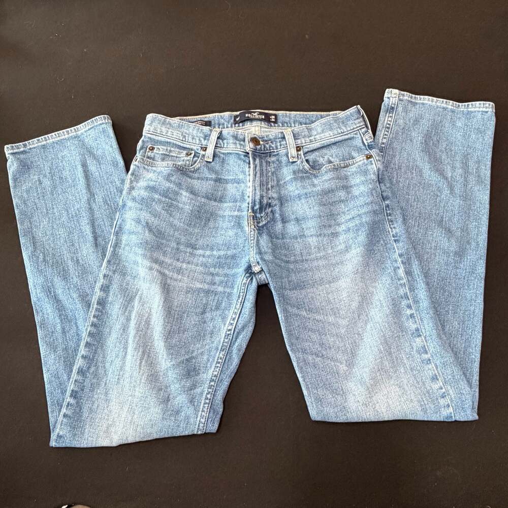 Hollister Classic Straight Medium Wash Denim Jeans Men's Size 30x34